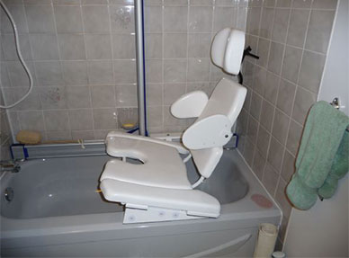 Surface mount bath poisoning bench with tilt