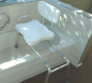 Model XB700 Padded Swivel/Sliding Bath Transfer Bench